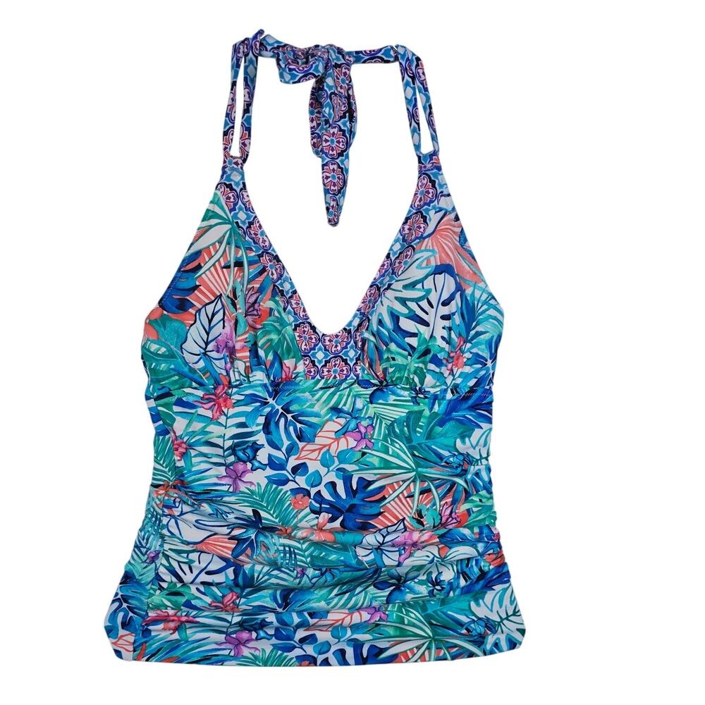 Tommy Bahama Reversible No Underwire Built in Bra Tankini Women's S